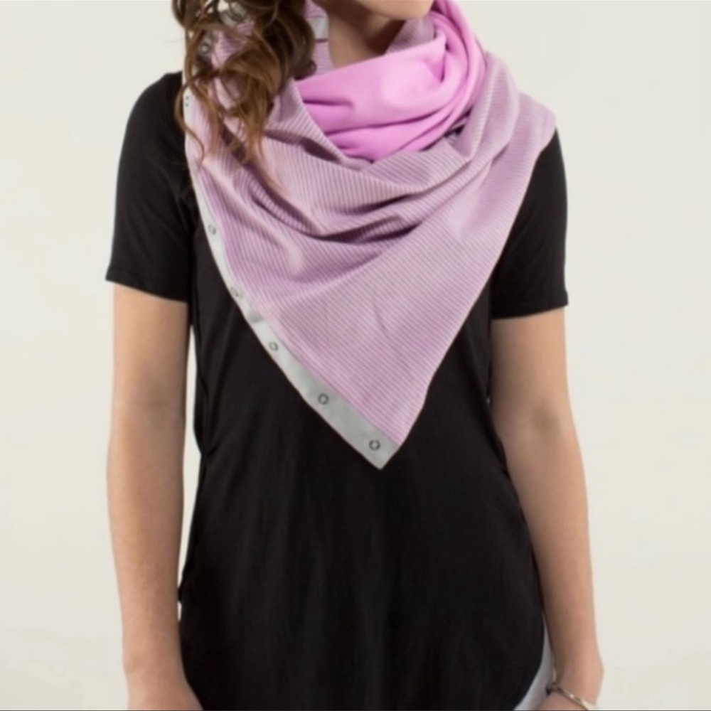 lululemon athletica Pink & Light Purple Triangle Scarf Wrap